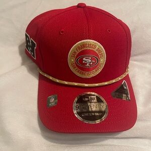 Men's San Francisco 49ers New Era Scarlet 2024 Sideline 9SEVENTY